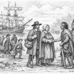 Settlers arriving in Pennsylvania on the ship Friend's Adventure