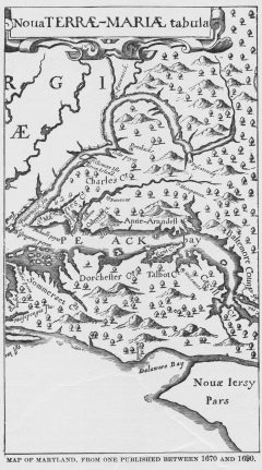 Colonial Map of Maryland